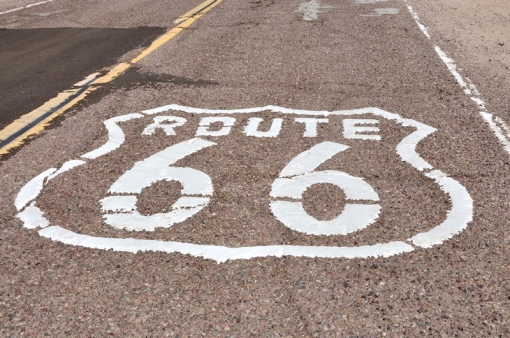 Route 66 close to Barstow